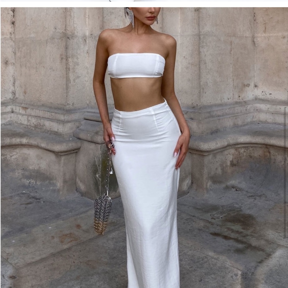 Princess Polly Gabby skirt maxi white US2